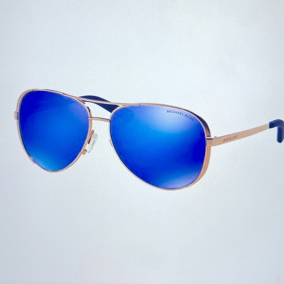 MiCHAEL KORS Chelsea Aviator Sunglasses Rose Gold NWT